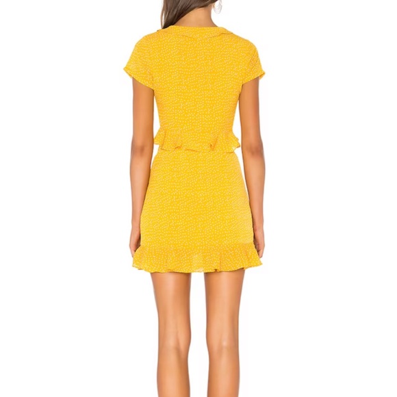 by the way. Dresses By The Way Superdown Mustard Yellow Polka Dot